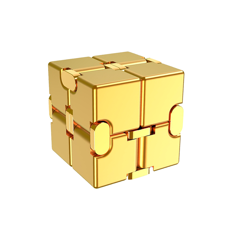 infinity cube gold