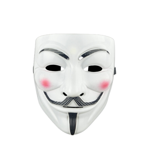 masque anonyme blanc