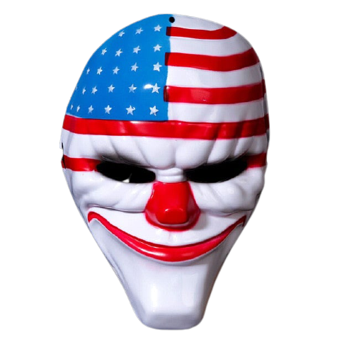 masque clown braquage