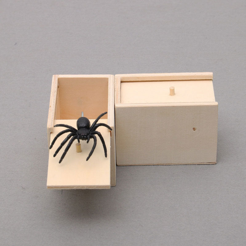 ANNIUP Boîte surprise faite à la main avec araignée pratique Boîtes de  farces d'araignée Boîte effrayante