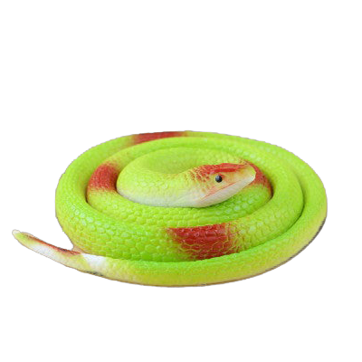 faux serpent en caoutchouc vert