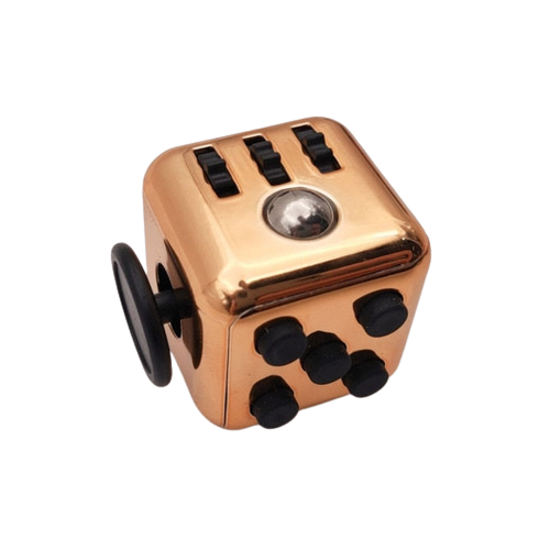 fidget cube rose gold